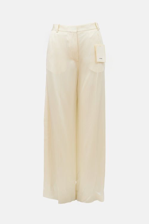 Toteme Crepe Satin Wide Leg Trouser