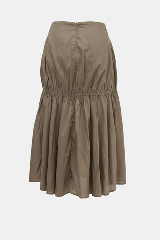 Toteme Lyocell Tiered Anzio Skirt