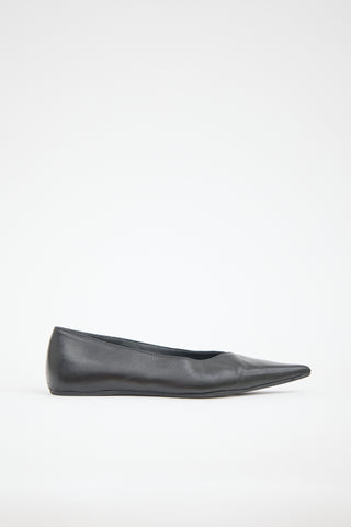 Toteme Leather Asymmetric Flat