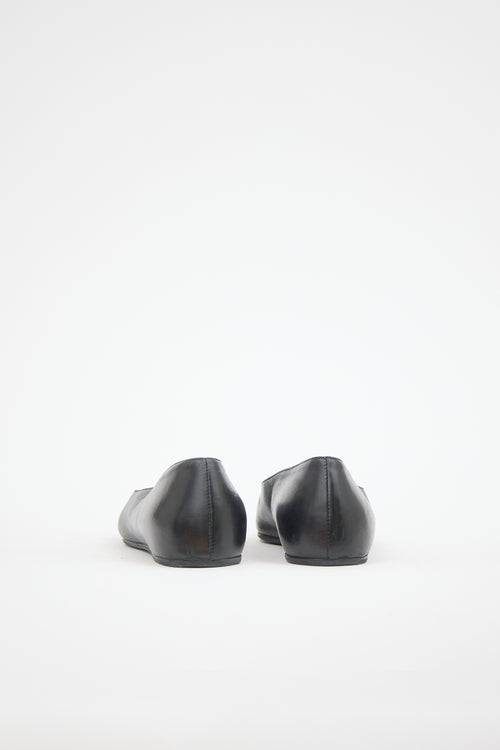 Toteme Leather Asymmetric Flat