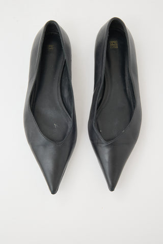 Toteme Leather Asymmetric Flat