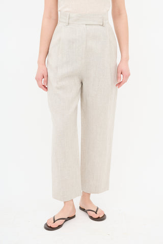 Toteme Wool Deep Pleat Trouser