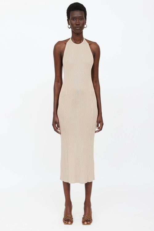 TSE Ribbed Halter Maxi Dress