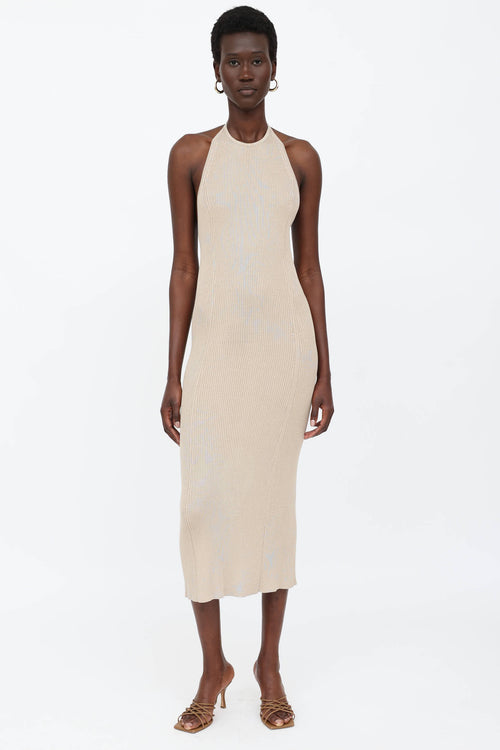 TSE Ribbed Halter Maxi Dress