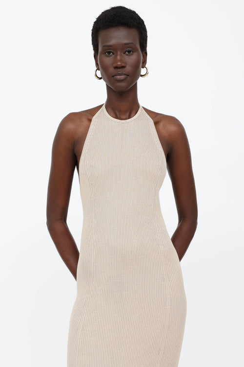 TSE Ribbed Halter Maxi Dress