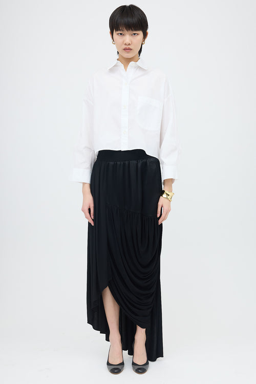 TWP Folded Sleeve Cropped Shirt