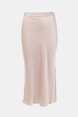 TWP Silk Side Slit Skirt