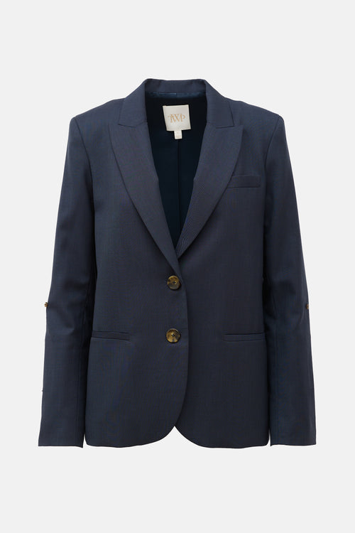 TWP Wool Button Sleeve Blazer