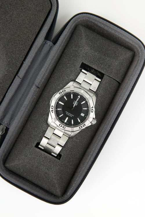 Tag Heuer Stainless Steel & Sapphire Aquaracer 300M Date Watch