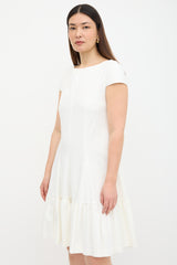 Talbot Runhof Textured Ruffled Dress