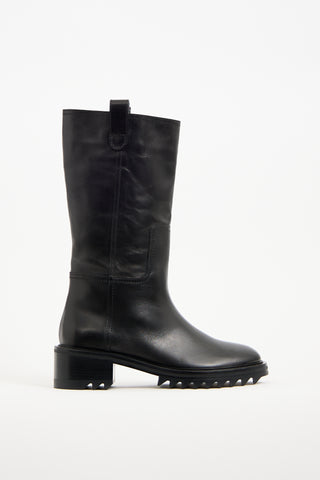 Tamara Mellon Black Leather Traveler 50 Boot