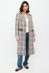 Tanya Taylor Pink & Multicolour Printed Coat