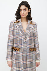Tanya Taylor Pink & Multicolour Printed Coat