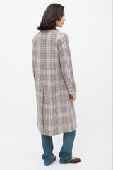 Tanya Taylor Pink & Multicolour Printed Coat