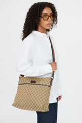 Gucci Sherry Line GG Canvas Messenger  Bag