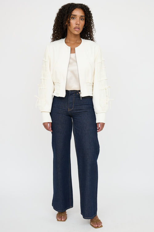 3.1 Phillip Lim Pleated Cropped Jacket