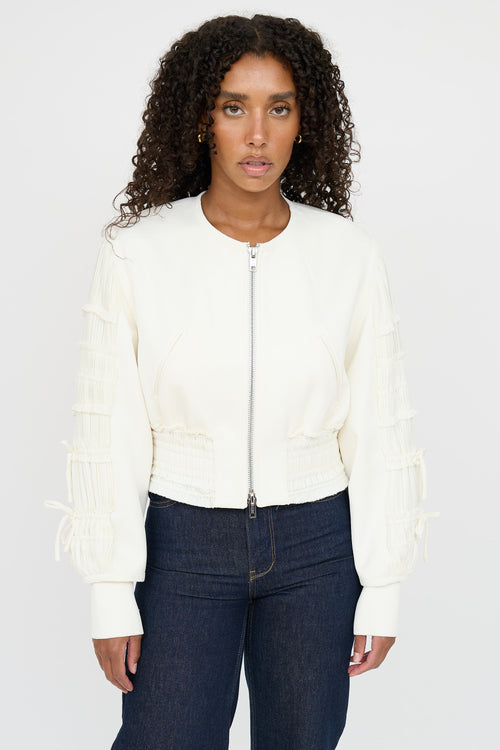 3.1 Phillip Lim Pleated Cropped Jacket