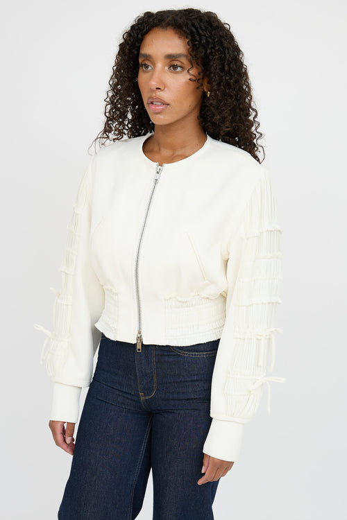 3.1 Phillip Lim Pleated Cropped Jacket