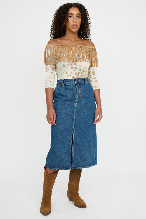 Silk Fringe Top