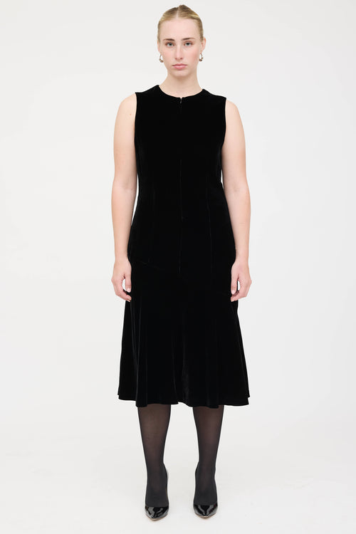 T by Alexander Wang Velvet Sleeveless Dress