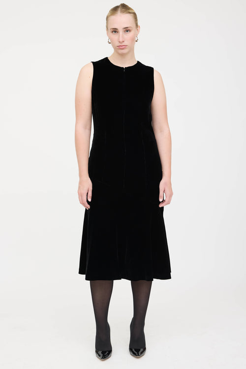 T by Alexander Wang Velvet Sleeveless Dress