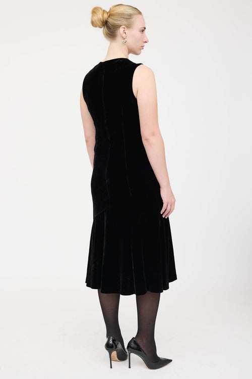 T by Alexander Wang Velvet Sleeveless Dress