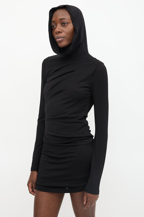 T by Alexander Wang Hooded Mini Dress
