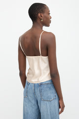 T by Alexander Wang Satin Lace Trimmed Camisole