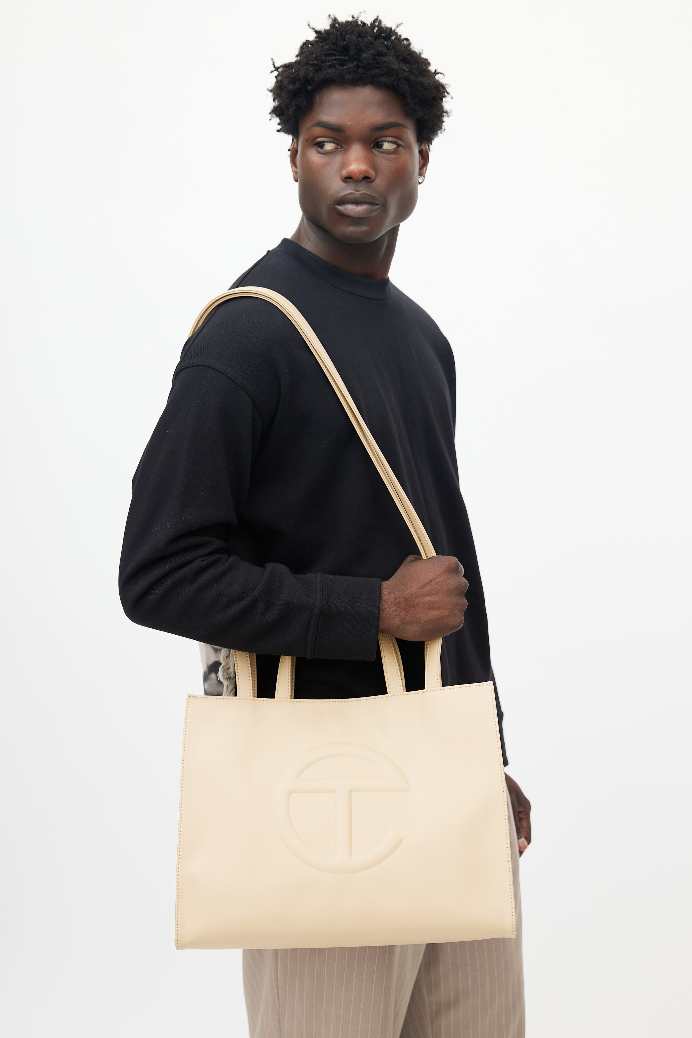 telfar medium shopping bag (Navy)