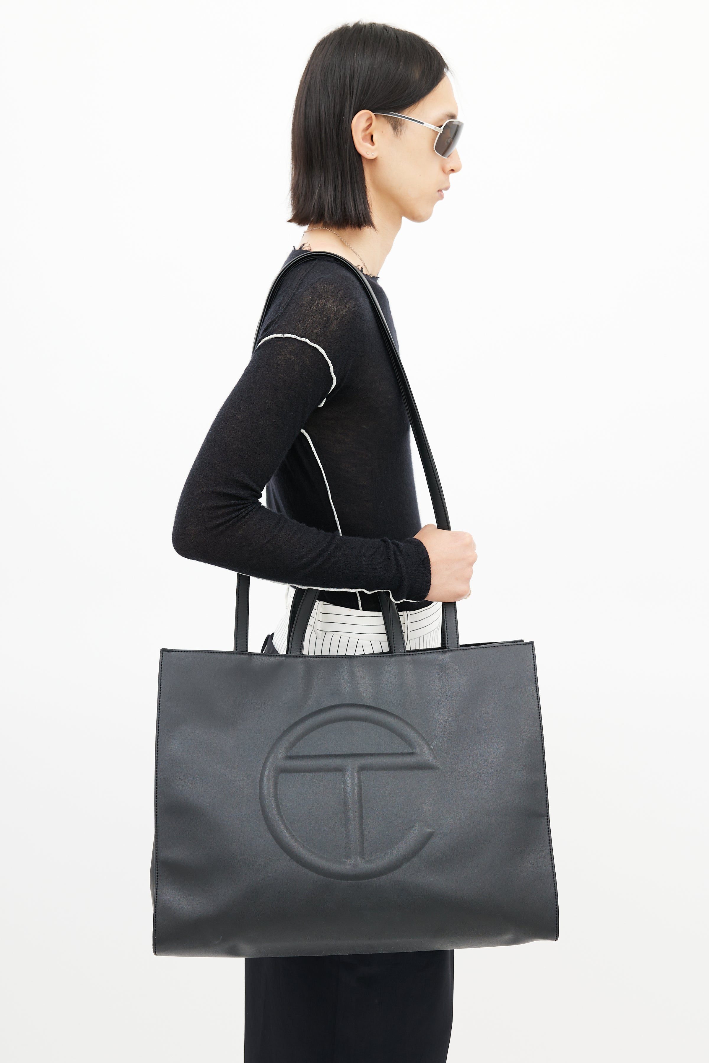 Telfar Black Large Shopping Bag Telfar