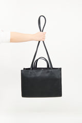 Telfar Black Medium Shopping Bag