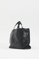 Telfar Black Medium Shopping Bag