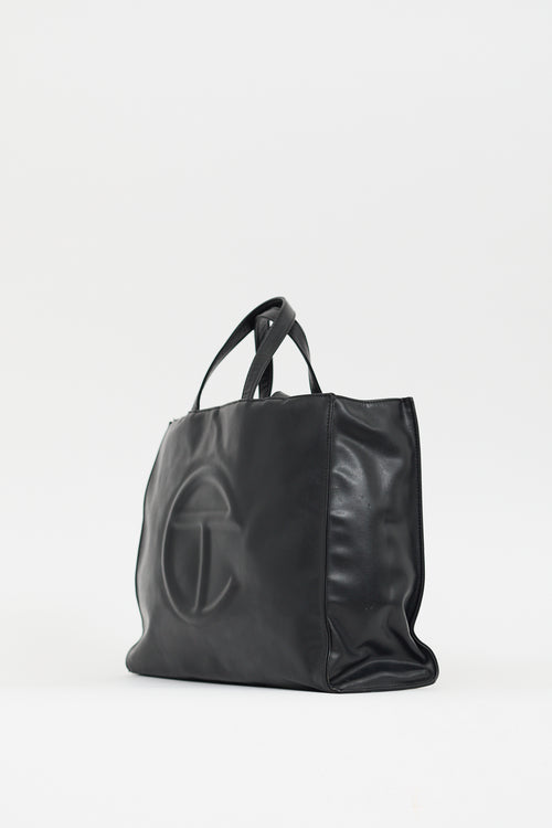 Telfar Black Medium Shopping Bag