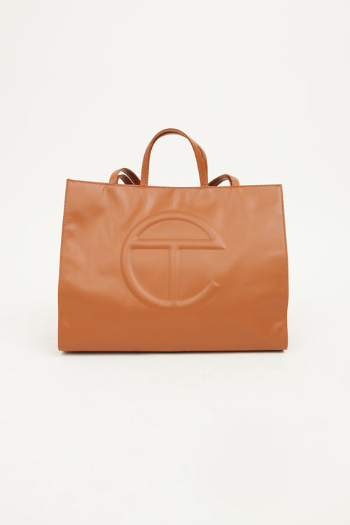 Telfar Tan Large Shopping Bag