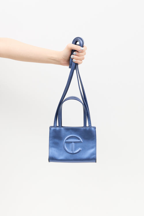 Telfar Cobalt Blue Small Shopping Bag