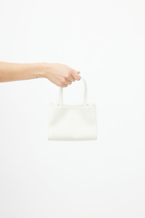 Telfar Cream Glue Small Shopping Bag