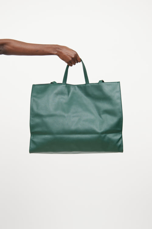 Dark Olive Green Large Shopping Tote Bag