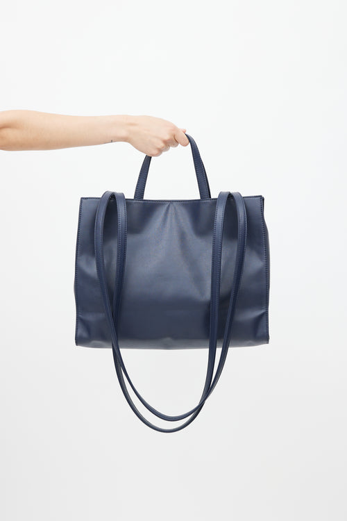 Telfar Navy Medium Shopping Bag