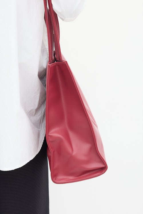 Telfar Burgundy Medium Shopping Bag