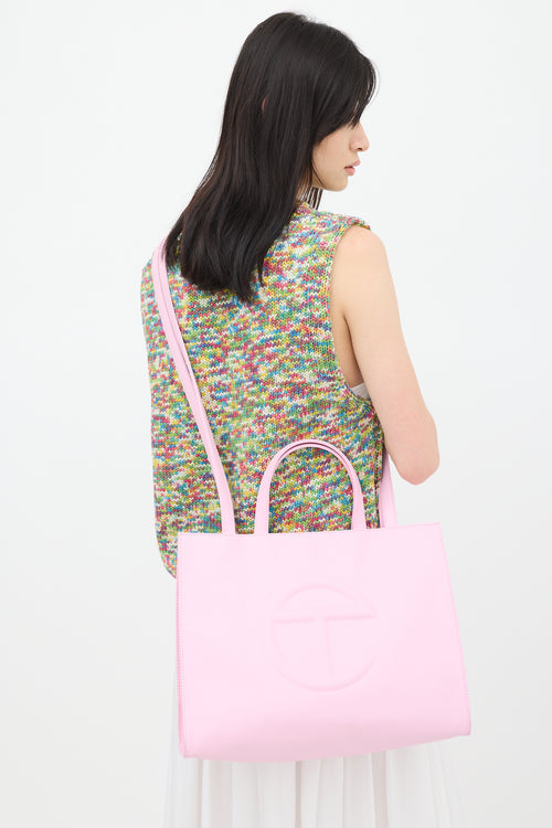 Telfar Pink Medium Shopping Tote