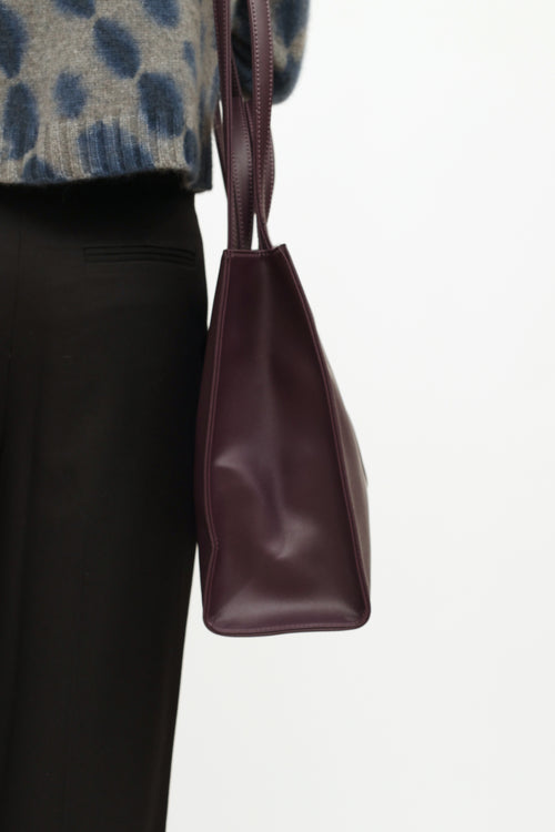 Telfar Purple Medium Shopping Bag