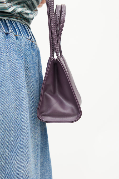 Telfar Purple Small Shopping Bag