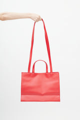 Telfar Red Medium Shopping Bag