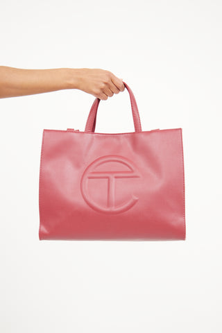 Telfar Oxblood Medium Shopping Bag