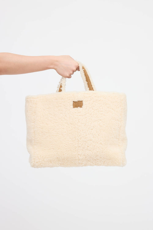 Telfar X UGG Shearling Medium Shopping Bag