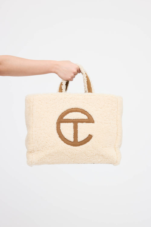Telfar X UGG Shearling Medium Shopping Bag