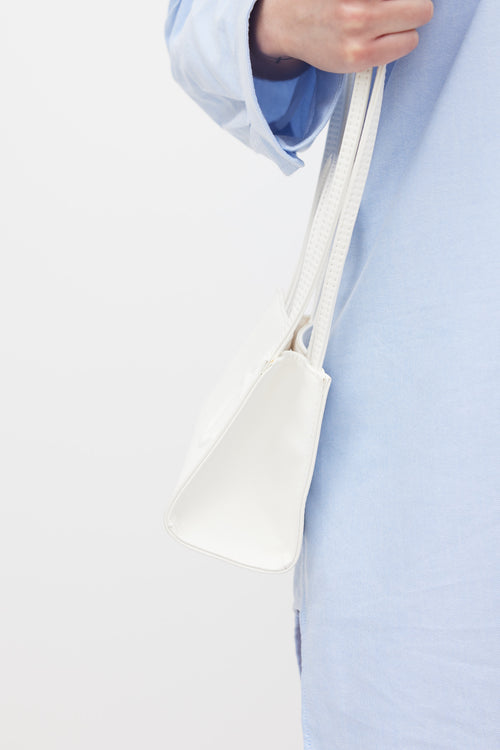 Telfar White Mini Shopping Bag