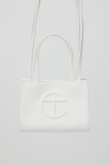Telfar White Mini Shopping Bag