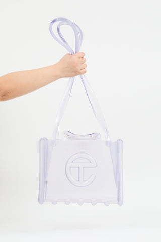 Telfar X Melissa Clear Medium Jelly Shopper Bag