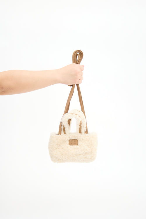 Telfar X UGG Shearling Small Shopping Bag